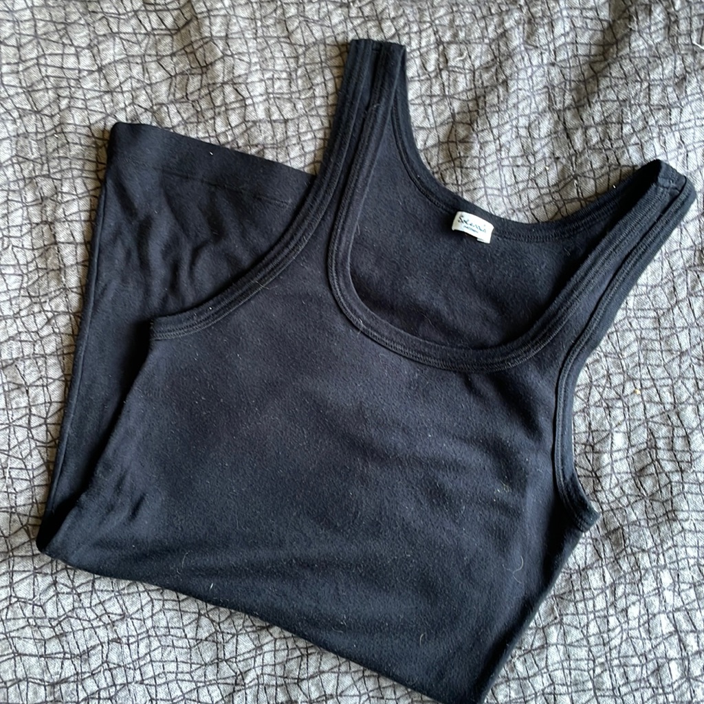 Splendid Basic Black Tank Long